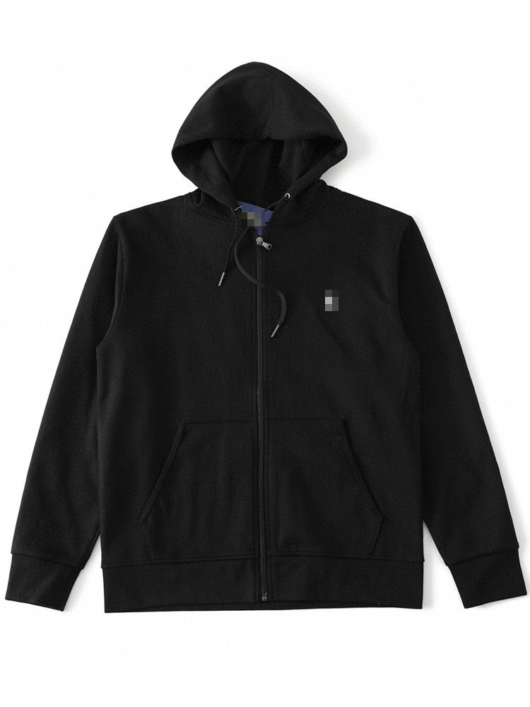 Embroidered Hooded Zip-Up hoodie RL