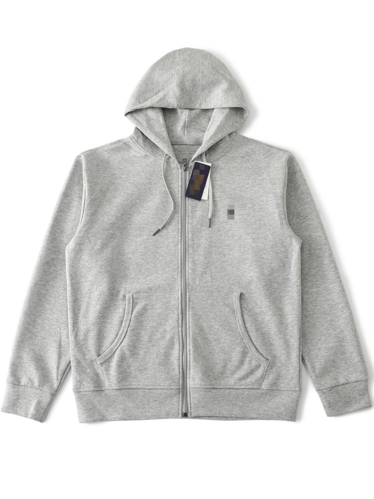 Embroidered Hooded Zip-Up hoodie RL