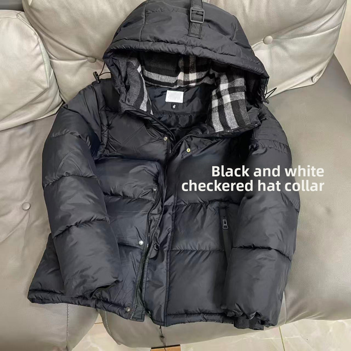 Check Puffer Jacket