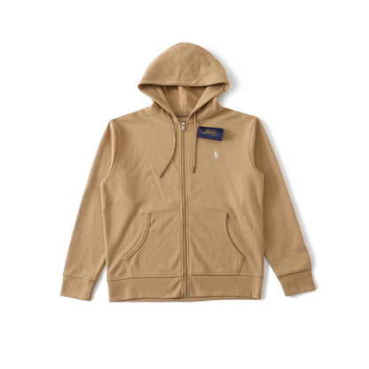 Embroidered Hooded Zip-Up hoodie RL