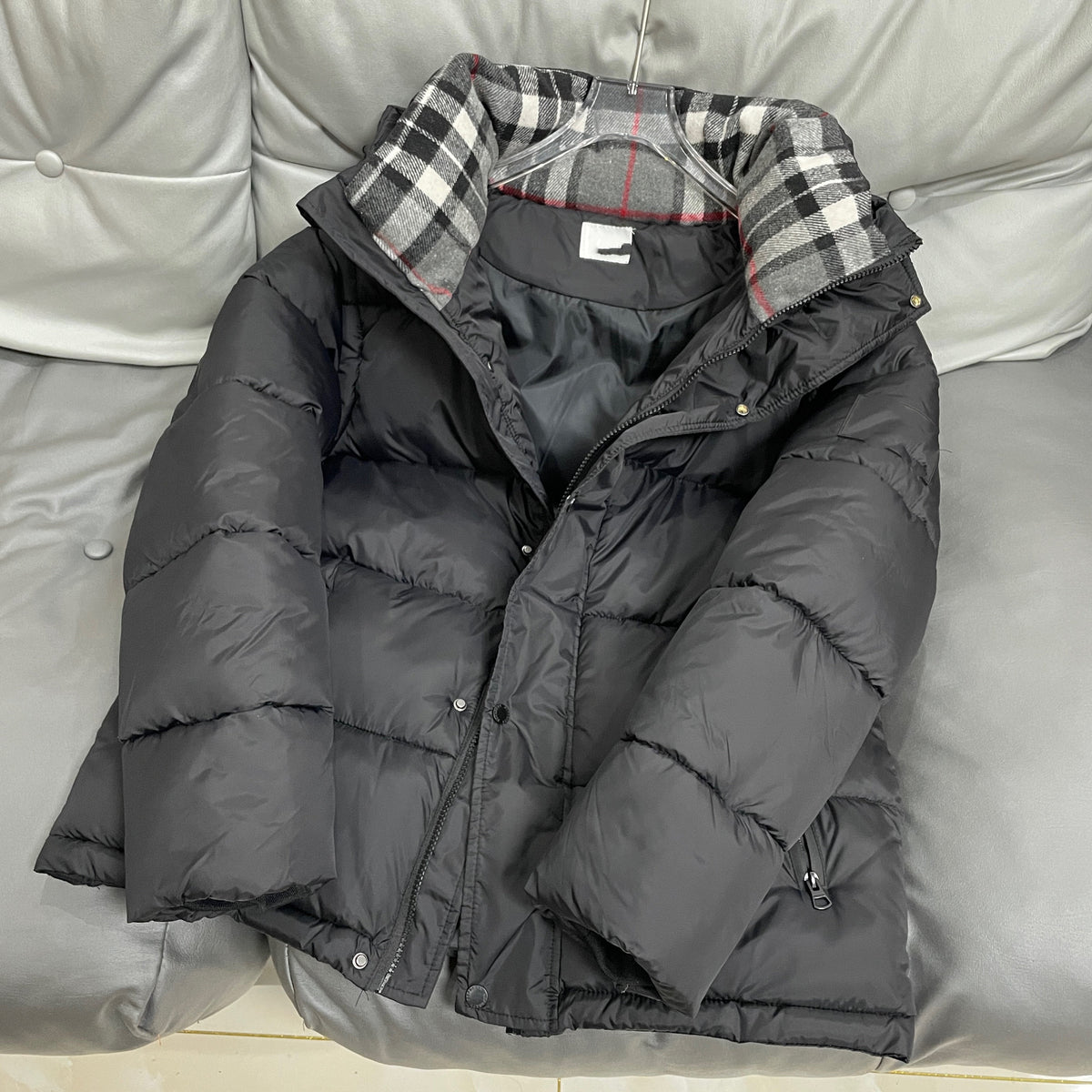 Check Puffer Jacket