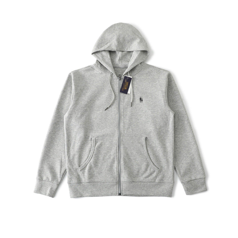 Embroidered Hooded Zip-Up hoodie RL